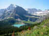 Grinnell Lake Grinnell Lake as seen from the trail to Grinnell Glacier