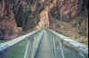 Crossing the foot bridge on Bright Angel Trail Foot bridge