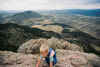 Jordan climbs Horsetooth Rock