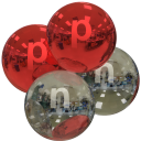 alpha particle, red and diamond, with p and n