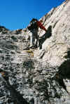 Climbing to Chasm Lake